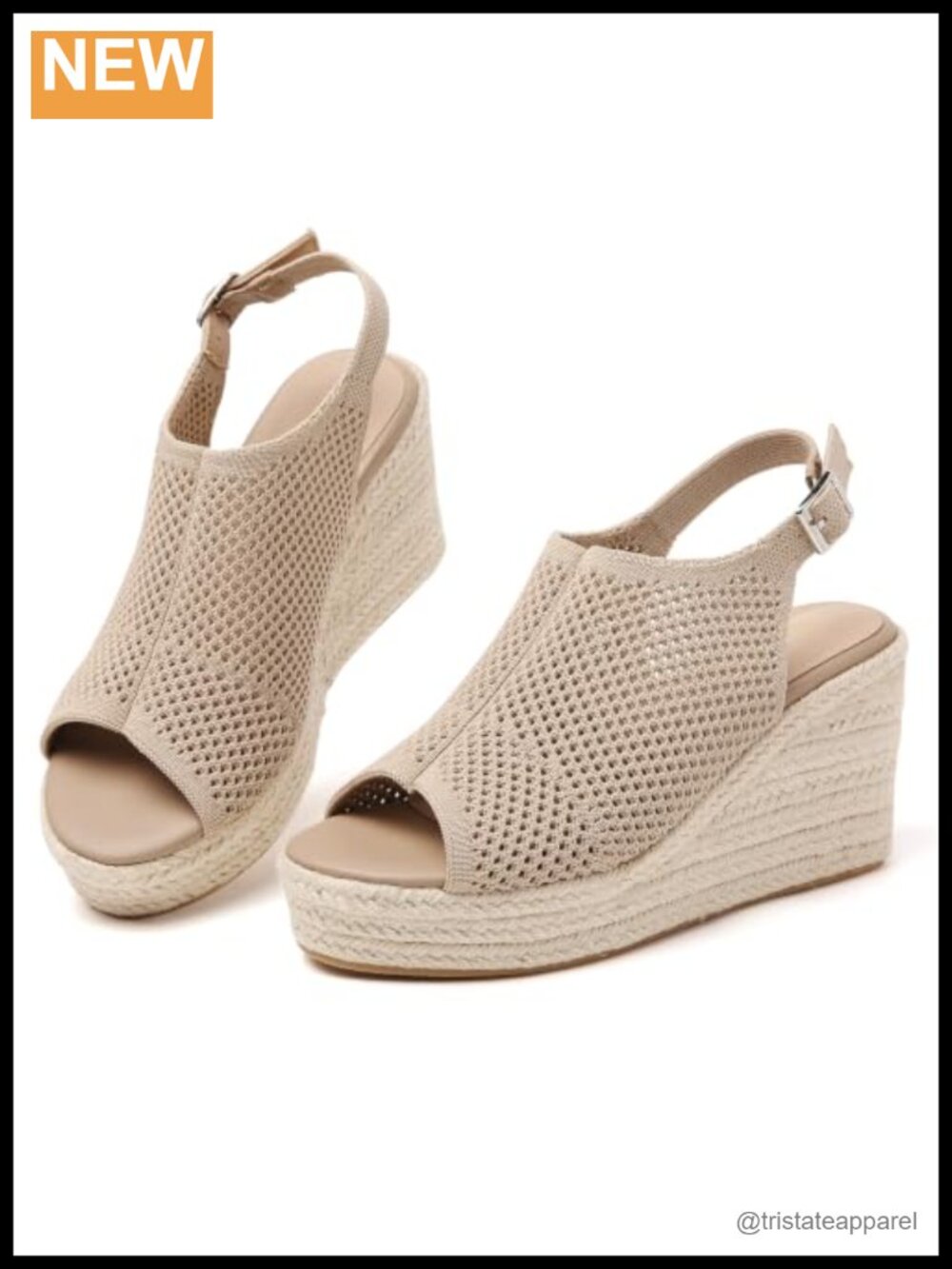 Womens Wedge Espadrilles Sandals Memory Foam Buckle Slingback Summer